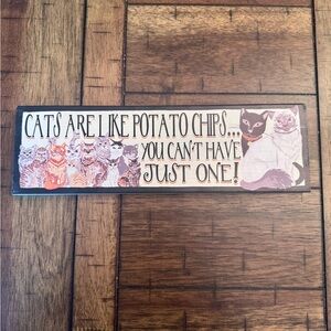 Cats Wooden Sign, Cat Lover Decor